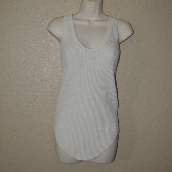 $205 Sz XS S IRO Sais Ivory Ribbed Knit Tank Top - Picture 1 of 6